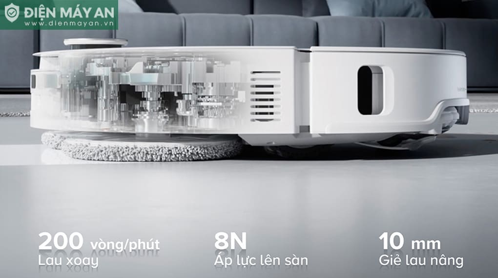 Robot hút bụi lau nhà Roborock Q Revo EdgeT - Trắng